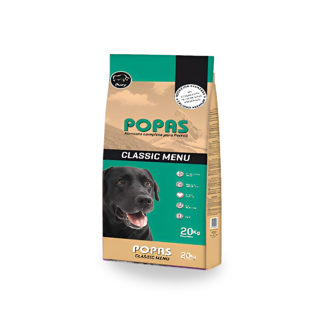 Pienso para perros Popas Classic Menu