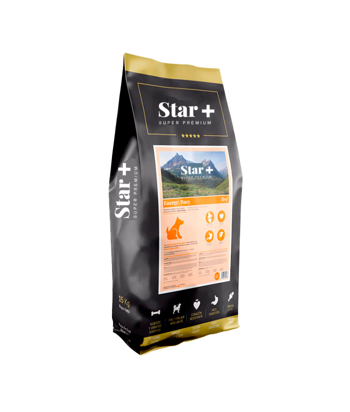 Pienso para perros Star+ Energy Buey