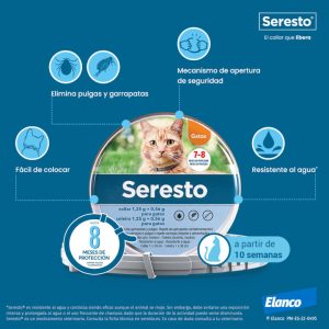 Collar antiparasitario para gatos Seresto